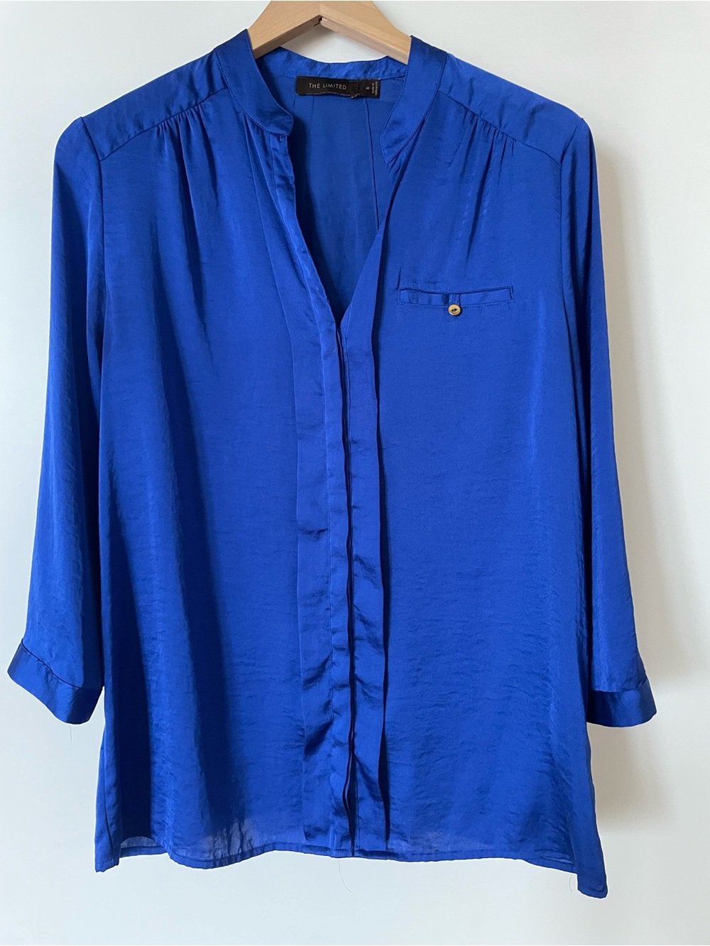 The Limited Women's Cobalt Blue Button-Down Blouse